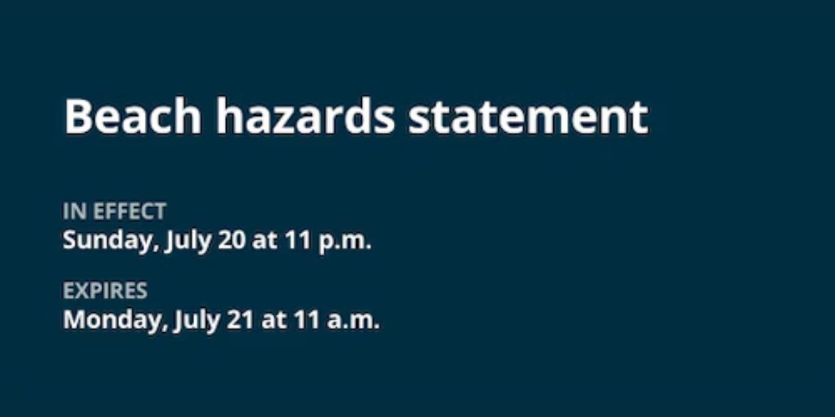 Beach Hazards Issued for Multiple Counties in New York by NWS