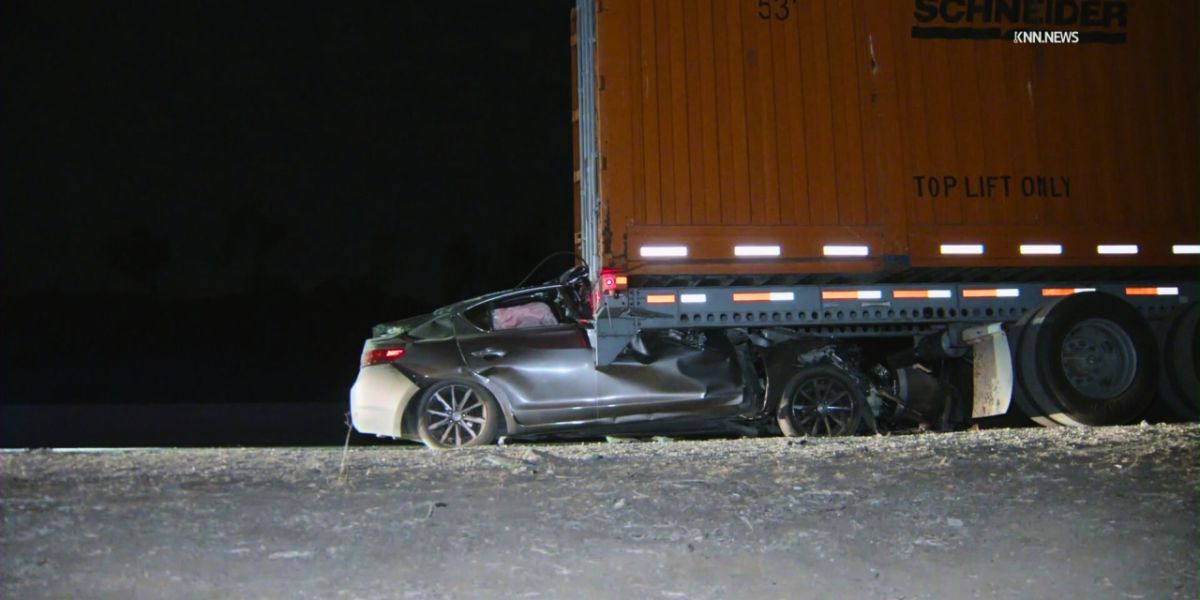 Driver Killed after Crashing into Parked Semi-Truck on 91 Freeway in Riverside County