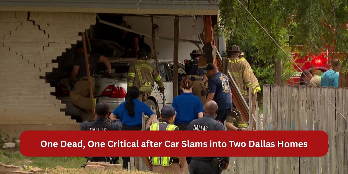 One Dead, One Critical after Car Slams into Two Dallas Homes