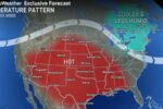 Triple-Digit Heat Returns as Heat Dome Builds over Plains and Mississippi Valley